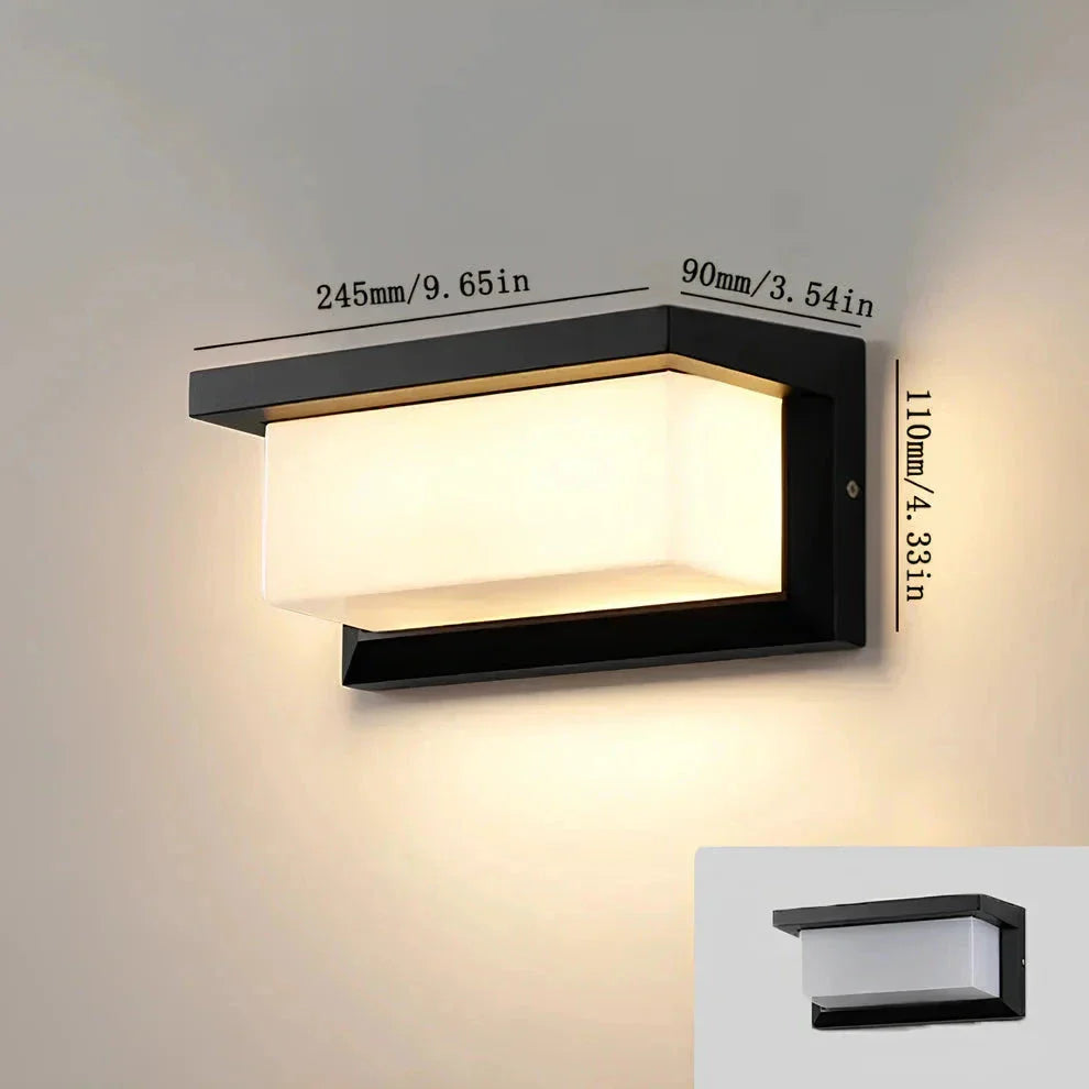 LuminEdge – Sleek Outdoor Wall Lamp Decor Lights ZYLA HOMES