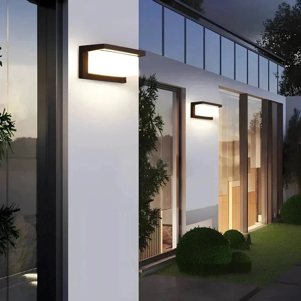 LuminEdge – Sleek Outdoor Wall Lamp Decor Lights ZYLA HOMES With Sensor Cold White