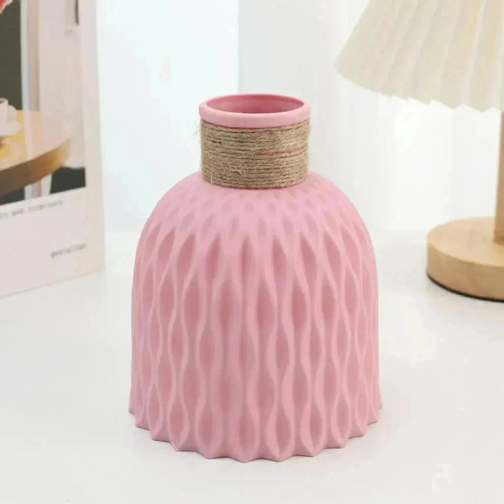 EcoVase - Rope Flower Vase Room Decor ZYLA HOMES pink 