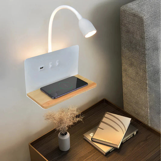 Flip Charge – 360° Wall Light with Power Decor Lights ZYLA HOMES 