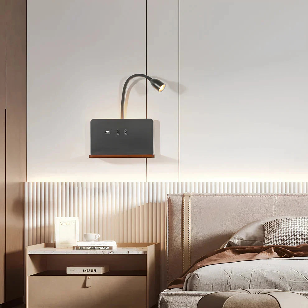 Flip Charge – 360° Wall Light with Power Decor Lights ZYLA HOMES 