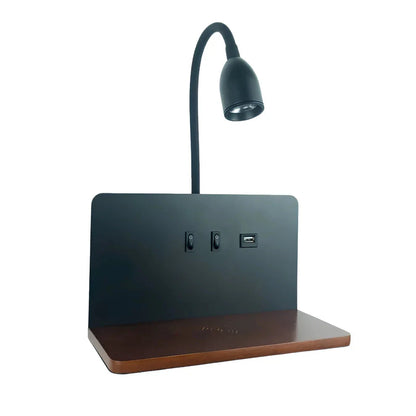 Flip Charge – 360° Wall Light with Power Decor Lights ZYLA HOMES black 