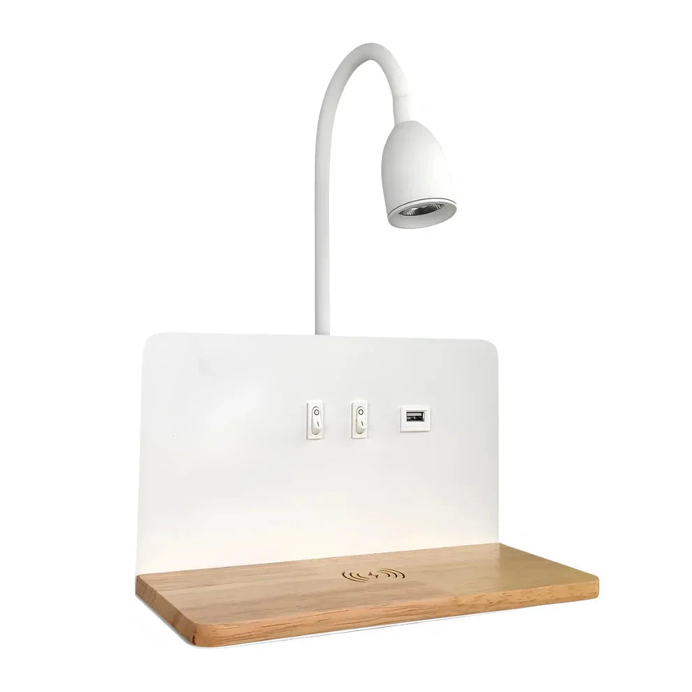 Flip Charge – 360° Wall Light with Power Decor Lights ZYLA HOMES white 