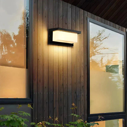 LuminEdge – Sleek Outdoor Wall Lamp Decor Lights ZYLA HOMES With Sensor Warm White 