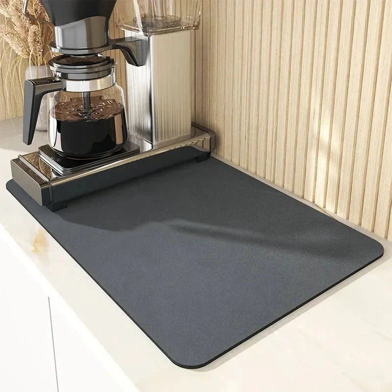 PureDry - Super Absorbent Mat Kitchen ZYLA HOMES Black 