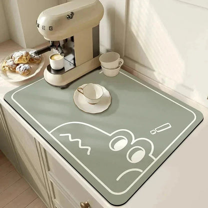 PureDry - Super Absorbent Mat Kitchen ZYLA HOMES Dragon Green 