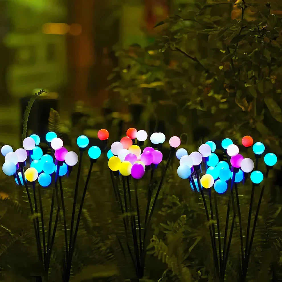 SolarStem - Swaying Firefly Lights Decor Lights ZYLA HOMES Multicolor Light 2 Packs( 20 LED's) 