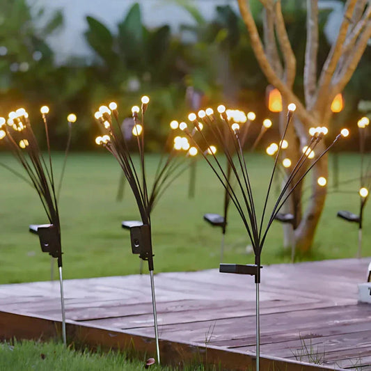 SolarStem - Swaying Firefly Lights Decor Lights ZYLA HOMES Warm Light 2 Packs( 20 LED's) 