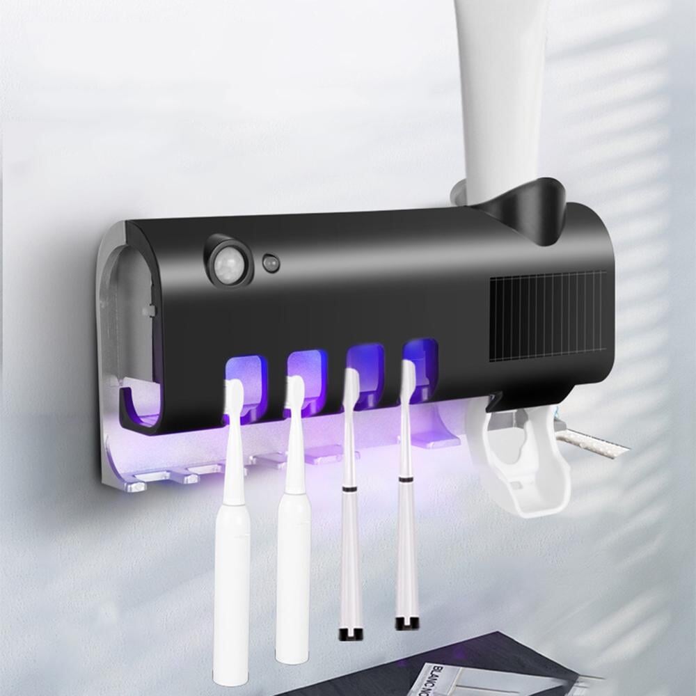 UV Toothbrush Sterilizer Bathroom ZYLA HOMES black 